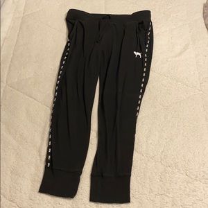 Pink Victoria’s Secret joggers sizeL